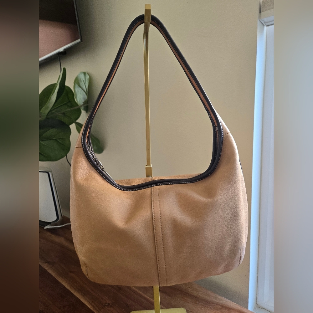 Coach Ergo Hobo Zip 9293 Brown Tan Two Tone Hangtag Vintage Bag Purse Hobo - Picture 11 of 16